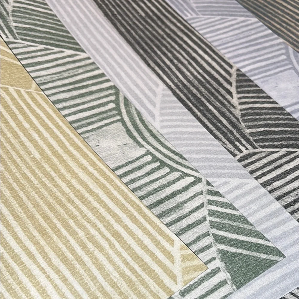 6 Large High Quality Designer Shimmery Geometric Patterned Wallpaper samples DIY